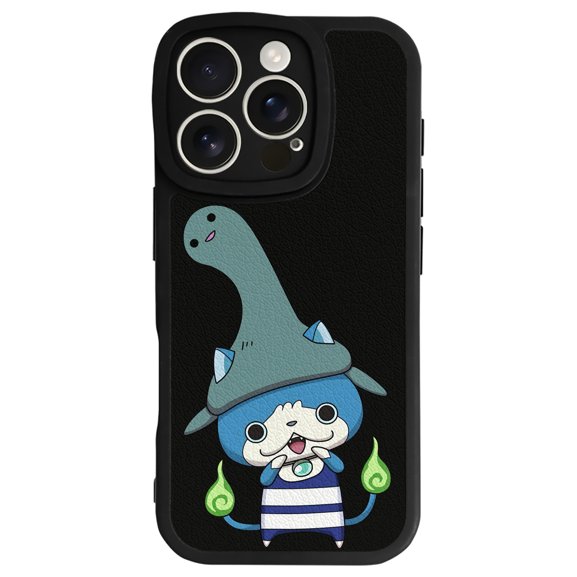（画像用） 妖怪ウォッチ Yo-kai Watch 【iPhone 16シリーズ対応】シリコンスマホケース（レザー調） 材質：シリコン